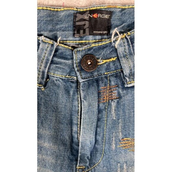 Energie Distressed Straight-Leg Jeans - Y2K Vintage - Size 29 - Picture 3 of 14